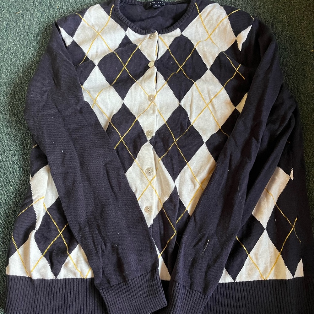 Land's end patterned cardigan